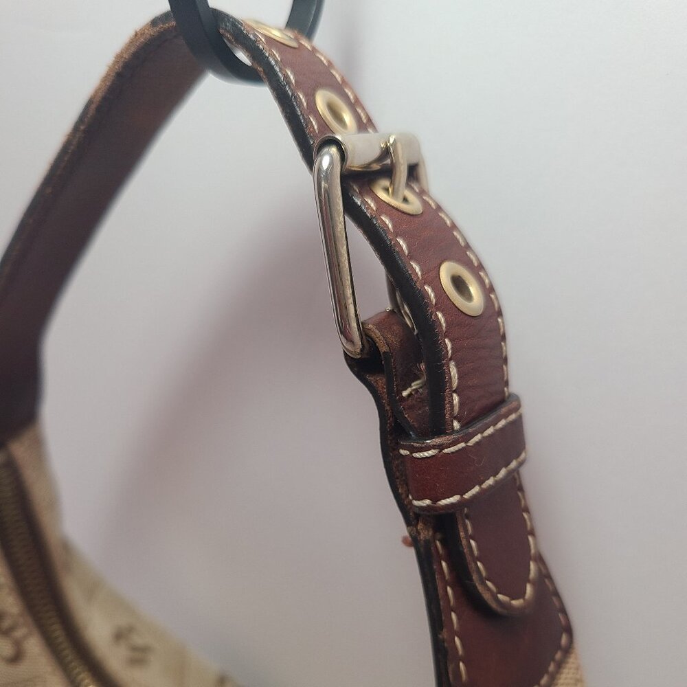 Dooney & Bourke Small Logo Purse w/ Leather Trim - Picture 7 of 16